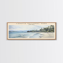 Carregar imagem no visualizador da galeria, Cahuita National Park Framed Canvas Print Travel Poster | Wall Art | Home Decor | Gift For Travel Lover | Wall Hanging | Original Art
