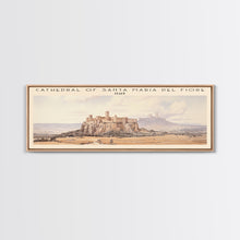 Load image into Gallery viewer, Cathedral of Santa Maria del Fiore Travel Poster Print, Framed Canvas Print, COUNTRY Travel Art, Wood Framed Art, Wall Hanging, Home Decor