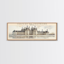 Cargar imagen en el visor de la galería, Château de Chambord Travel Poster Print, Framed Canvas Print, COUNTRY Travel Art, Wood Framed Art, Wall Hanging, Home Decor