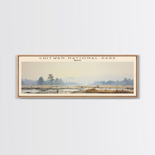 Cargar imagen en el visor de la galería, Chitwan National Park Travel Print Wall Art, Travel Poster Print, Retro Style COUNTRY Home Decor, Wall Hanging, Travel Gift Idea, Unique Metal Art