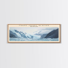 Carregar imagem no visualizador da galeria, Franz Josef Glacier COUNTRY Travel Poster Print, Framed Canvas Print, COUNTRY Travel Art, Wood Framed Art, Wall Hanging, Home Decor