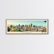 Carregar imagem no visualizador da galeria, Adelaide, Australia Panoramic Travel Poster Canvas Print, Adelaide, Australia Painting, Australia Art, Adelaide Panoramic Travel Art, Travel Painting