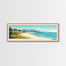 Carregar imagem no visualizador da galeria, Bahia Blanca, Argentina Panoramic Travel Poster Canvas Print, Bahia Blanca, Argentina Painting, Argentina Art, Bahia Blanca Travel Art, Guest Room Painting