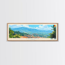 Load image into Gallery viewer, Bamenda, Cameroon Panoramic Travel Poster Canvas Print, Bamenda, Cameroon Painting, Cameroon Art, Bamenda Panoramic Travel Art, Travel Painting