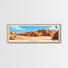 Load image into Gallery viewer, Batna, Algeria Panoramic Travel Poster Canvas Print, Batna, Algeria Painting, Algeria Art, Batna Panoramic Travel Art, Travel Painting
