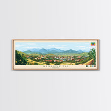 Load image into Gallery viewer, Bishoftu, Ethiopia Panoramic Travel Poster Canvas Print, Bishoftu, Ethiopia Painting, Ethiopia Art, Bishoftu Panoramic Travel Art, Travel Painting