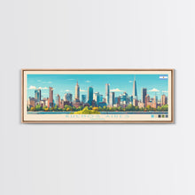 Carregar imagem no visualizador da galeria, Buenos Aires, Argentina Panoramic Travel Poster Canvas Print, Buenos Aires, Argentina Painting, Argentina Art, Buenos Aires Panoramic Travel Art, Travel Painting