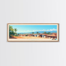 Carregar imagem no visualizador da galeria, Cabinda, Angola Panoramic Travel Poster Canvas Print, Cabinda, Angola Painting, Angola Art, Cabinda Travel Art, Guest Room Painting