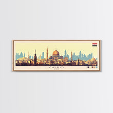 Carregar imagem no visualizador da galeria, Cairo, Egypt Panoramic Travel Poster Canvas Print, Cairo, Egypt Painting, Egypt Art, Cairo Panoramic Travel Art, Travel Painting