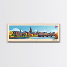 Carregar imagem no visualizador da galeria, Carlisle, England Travel Poster Panoramic Canvas Print, Carlisle, England Painting, England Art, Carlisle Travel Art, Guest Room Painting