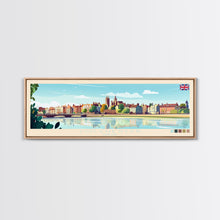 Load image into Gallery viewer, Colchester, England Travel Poster Panoramic Canvas Print, Colchester, England Painting, England Art, Colchester Travel Art, Guest Room Painting