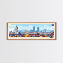 Load image into Gallery viewer, Coventry, England Travel Poster Panoramic Canvas Print, Coventry, England Painting, England Art, Coventry Travel Art, Guest Room Painting