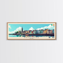 Load image into Gallery viewer, Drogheda, Ireland Panoramic Travel Poster Canvas Print, Drogheda, Ireland Painting, Ireland Art, Drogheda Travel Art, Guest Room Painting