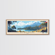 Load image into Gallery viewer, El Bosque, Chile Panoramic Travel Poster Canvas Print, El Bosque, Chile Painting, Chile Art, El Bosque Travel Art, Guest Room Painting