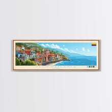 Carregar imagem no visualizador da galeria, Floridablanca, Colombia Panoramic Travel Poster Canvas Print, Floridablanca, Colombia Painting, Colombia Art, Floridablanca Travel Art, Guest Room Painting
