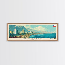 Load image into Gallery viewer, Antofagasta, Chile Panoramic Canvas Print, Antofagasta, Chile Painting, Chile Art, Antofagasta Travel Poster, Travel Art, Housewarming Gift