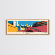 Load image into Gallery viewer, Asuncion, Paraguay Panoramic Canvas Print, Asuncion, Paraguay Painting, Paraguay Art, Asuncion Travel Poster, Travel Art, Living Room Painting