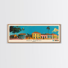 Load image into Gallery viewer, Bailundo, Angola Panoramic Canvas Print, Bailundo, Angola Painting, Angola Art, Bailundo Travel Poster, Travel Art, Vacation Gift