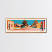 Load image into Gallery viewer, Ballarat, Australia Panoramic Canvas Print, Ballarat, Australia Painting, Australia Art, Ballarat Travel Poster, Travel Art, Housewarming Gift