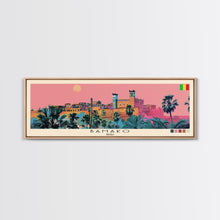 Carregar imagem no visualizador da galeria, Bamako, Mali Panoramic Canvas Print, Bamako, Mali Painting, Mali Art, Bamako Travel Poster, Travel Art, Guest Room Painting