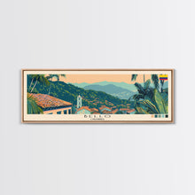 Load image into Gallery viewer, Bello, Colombia Panoramic Canvas Print, Bello, Colombia Painting, Colombia Art, Bello Travel Poster, Travel Art, Living Room Painting