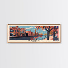 Load image into Gallery viewer, Bendigo, Australia Panoramic Canvas Print, Bendigo, Australia Painting, Australia Art, Bendigo Travel Poster, Travel Art, Guest Room Painting