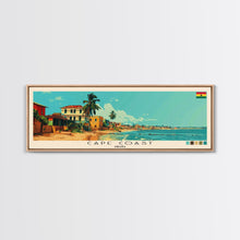 Carregar imagem no visualizador da galeria, Cape Coast, Ghana Panoramic Canvas Print, Cape Coast, Ghana Painting, Ghana Art, Cape Coast Travel Poster, Travel Art, Living Room Painting