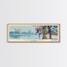 Cargar imagen en el visor de la galería, Chattogram, Bangladesh Panoramic Canvas Print, Chattogram, Bangladesh Painting, Bangladesh Art, Chattogram Travel Poster, Travel Art, Guest Room Painting