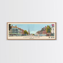 Cargar imagen en el visor de la galería, Chichester, England Panoramic Canvas Print, Chichester, England Painting, England Art, Chichester Travel Poster, Travel Art, Housewarming Gift