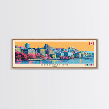 Cargar imagen en el visor de la galería, Chicoutimi, Canada Panoramic Canvas Print, Chicoutimi, Canada Painting, Canada Art, Chicoutimi Travel Poster, Travel Art, Guest Room Painting