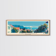 Load image into Gallery viewer, Christchurch, New Zealand Panoramic Canvas Print, Christchurch, New Zealand Painting, New Zealand Art, Christchurch Travel Poster, Travel Art, Housewarming Gift