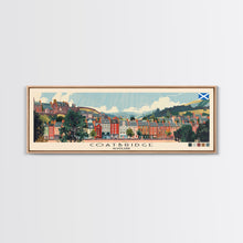 Cargar imagen en el visor de la galería, Coatbridge, Scotland Panoramic Canvas Print, Coatbridge, Scotland Painting, Scotland Art, Coatbridge Travel Poster, Travel Art, Guest Room Painting