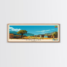 Load image into Gallery viewer, Dire Dawa, Ethiopia Panoramic Canvas Print, Dire Dawa, Ethiopia Painting, Ethiopia Art, Dire Dawa Travel Poster, Travel Art, Vacation Gift