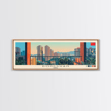 Load image into Gallery viewer, Dongguan, China Panoramic Canvas Print, Dongguan, China Painting, China Art, Dongguan Travel Poster, Travel Art, Guest Room Painting