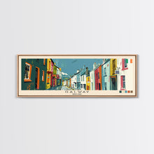 Carregar imagem no visualizador da galeria, Galway, Ireland Panoramic Canvas Print, Galway, Ireland Painting, Ireland Art, Galway Travel Poster, Travel Art, Housewarming Gift