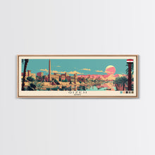 Carregar imagem no visualizador da galeria, Gizeh, Egypt Panoramic Canvas Print, Gizeh, Egypt Painting, Egypt Art, Gizeh Travel Poster, Travel Art, Vacation Gift