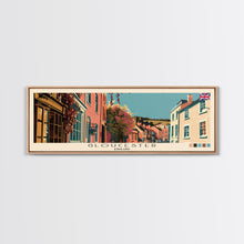 Carregar imagem no visualizador da galeria, Gloucester, England Panoramic Canvas Print, Gloucester, England Painting, England Art, Gloucester Travel Poster, Travel Art, Guest Room Painting