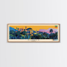 Load image into Gallery viewer, Gonder, Ethiopia Panoramic Canvas Print, Gonder, Ethiopia Painting, Ethiopia Art, Gonder Travel Poster, Travel Art, Guest Room Painting