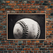 Carregar imagem no visualizador da galeria, Framed Baseball Print, Black and White Baseball Picture, Sports Wall Decor, Boys Room Wall Decor, Baseball Player Gift, Baseball Nursery Art
