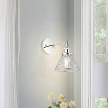 Carregar imagem no visualizador da galeria, 1-Light Modern Silver Wall Scone Light