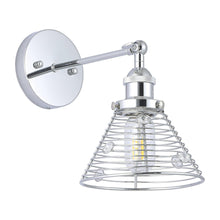 Carregar imagem no visualizador da galeria, 1-Light Modern Silver Wall Scone Light