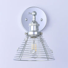 Carregar imagem no visualizador da galeria, 1-Light Modern Silver Wall Scone Light