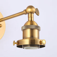 Carregar imagem no visualizador da galeria, 1-Light Rhem Brass Wall Sconce Light
