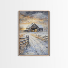 Carregar imagem no visualizador da galeria, Fall Decor, Barn Amongst The Falling Leaves, Farmhouse Decor, Fall Art, Autumn Decor, Thanksgiving Seasonal Wall Art