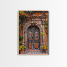 Cargar imagen en el visor de la galería, Change2 Indian Wall Art, Colorful Indian Doors, Framed Canvas Print, Painting Print, Traditional Hindu Architecture, Ready To Hang