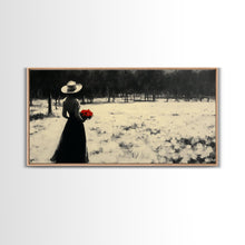 Carregar imagem no visualizador da galeria, Framed Canvas Print misty forest pathway surrounded by vibrant autumn foliage, serene landscape wall art for fall or rustic home decor