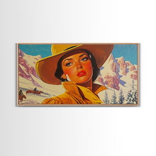 Carregar imagem no visualizador da galeria, Framed Canvas Print autumn meets winter with vibrant fall trees snow-covered fields, seasonal art a unique blend of autumn winter decor