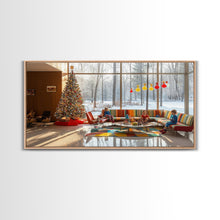 Cargar imagen en el visor de la galería, Fall Festival Sunset Framed Canvas Print, Autumn Farmhouse Decor, Rustic Country Landscape Art, Fall Gift Idea, Seasonal Wall Art