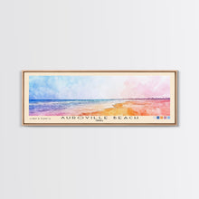 Carregar imagem no visualizador da galeria, Auroville Beach, India Watercolor Beach Print, Vacation Gift, India Wall Art, Framed Canvas Print, Framed Beach Painting