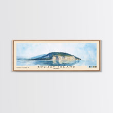 Load image into Gallery viewer, Bréhat Island, France Watercolor Beach Print, Vacation Gift, France Wall Art, Beach Painting, Beach Decor, Beach Painting